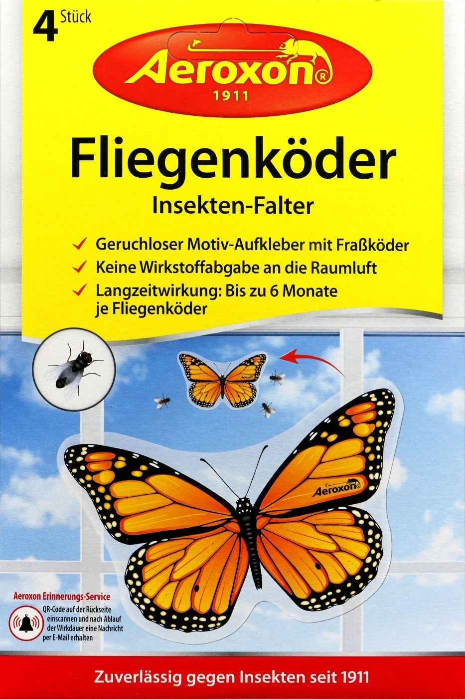 Aeroxon Fliegenköder Insekten-Falter - 4 Stück
