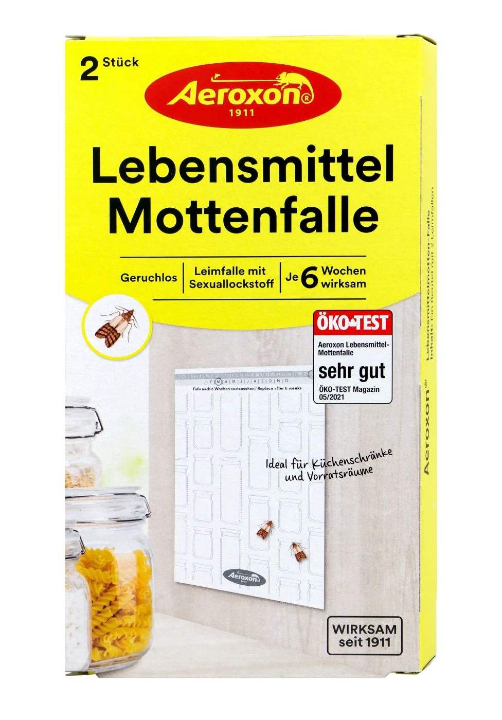 Aeroxon Lebensmittel Mottenfalle - 2 Stück