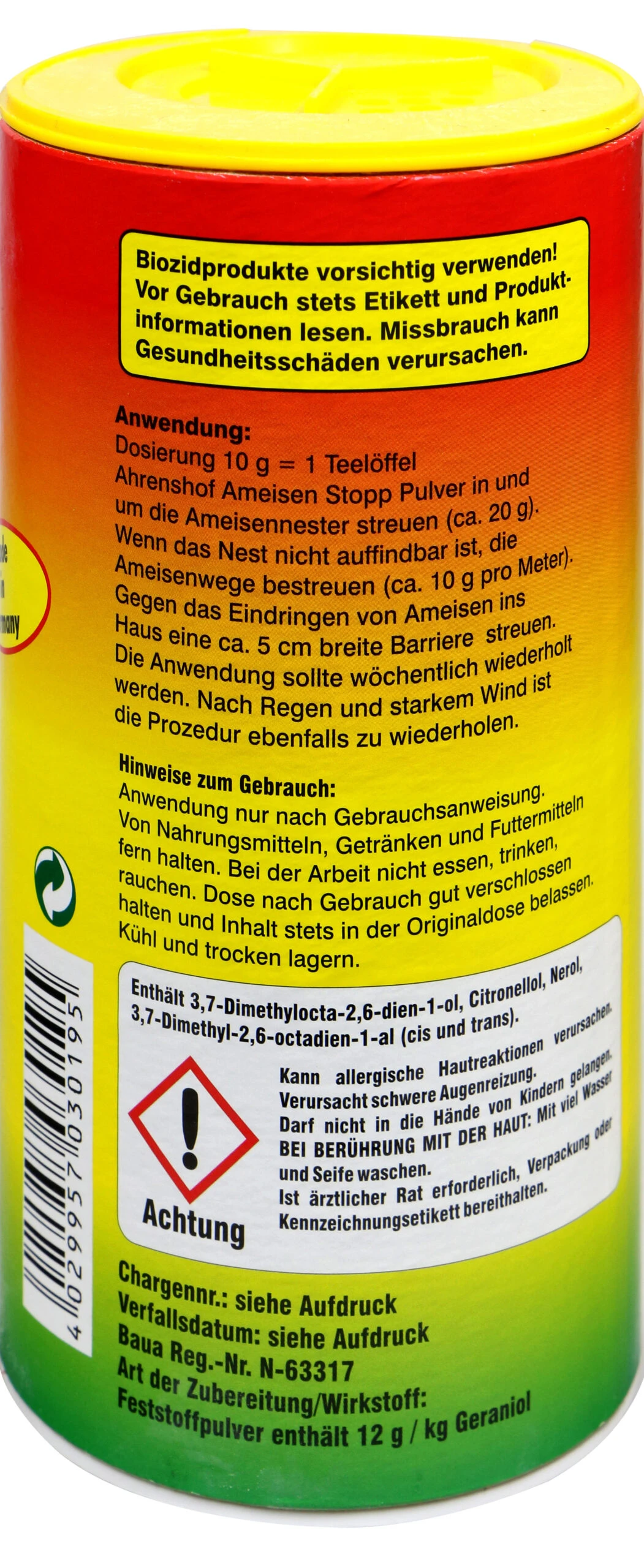 Ahrenshof Ameisen Stopp - 0,3 Kg – Bild 2