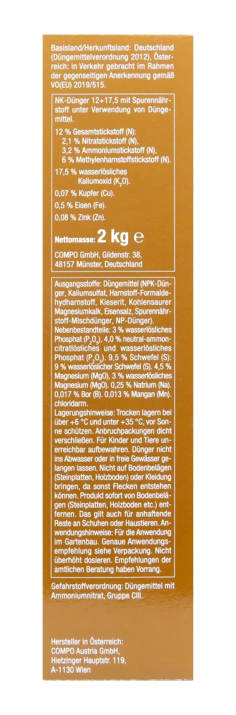 Compo Bäume, Hecken, Sträucher Langzeit-Dünger - 2 Kg – Bild 3