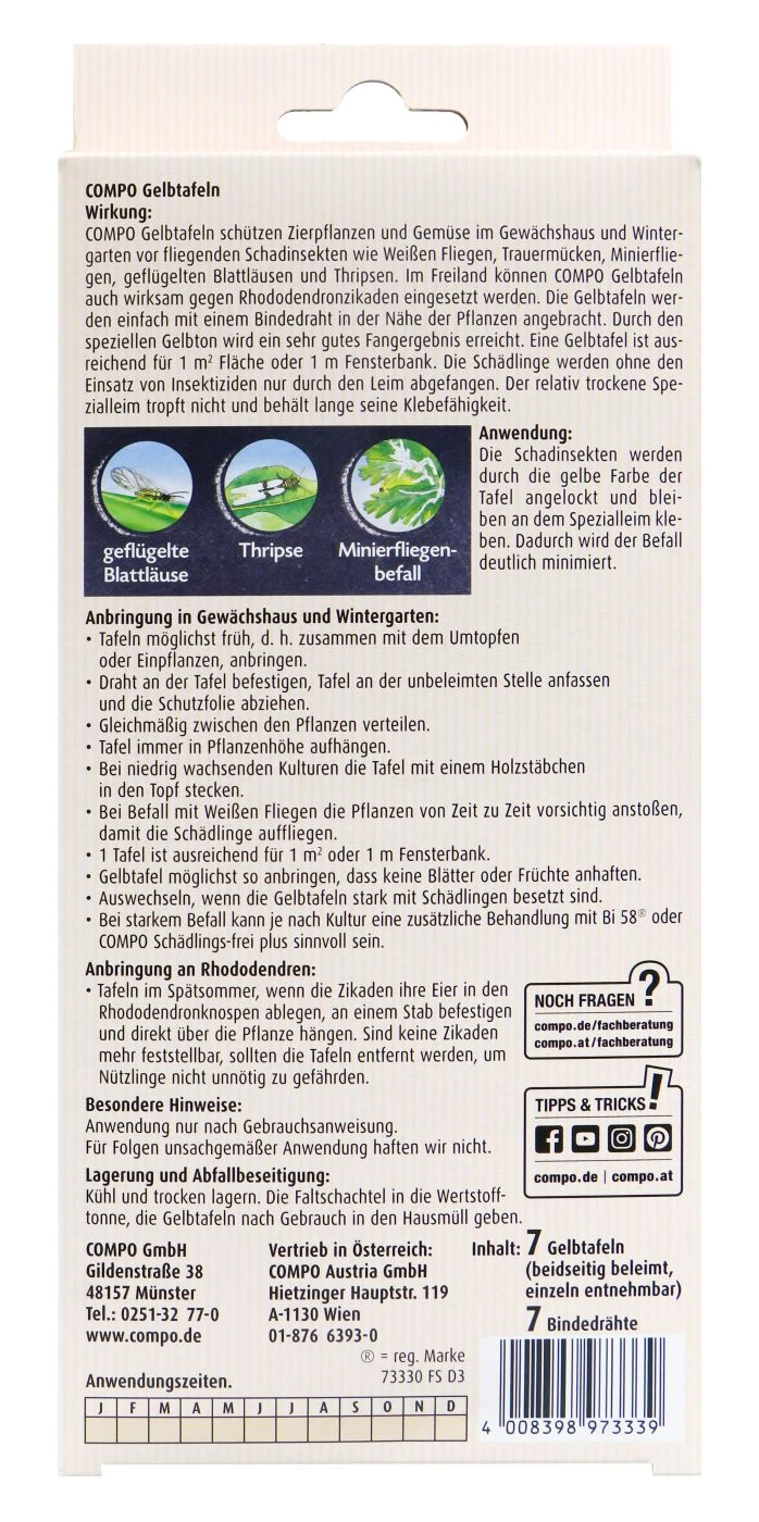 Compo Gelbtafeln - 7 Stück – Bild 2