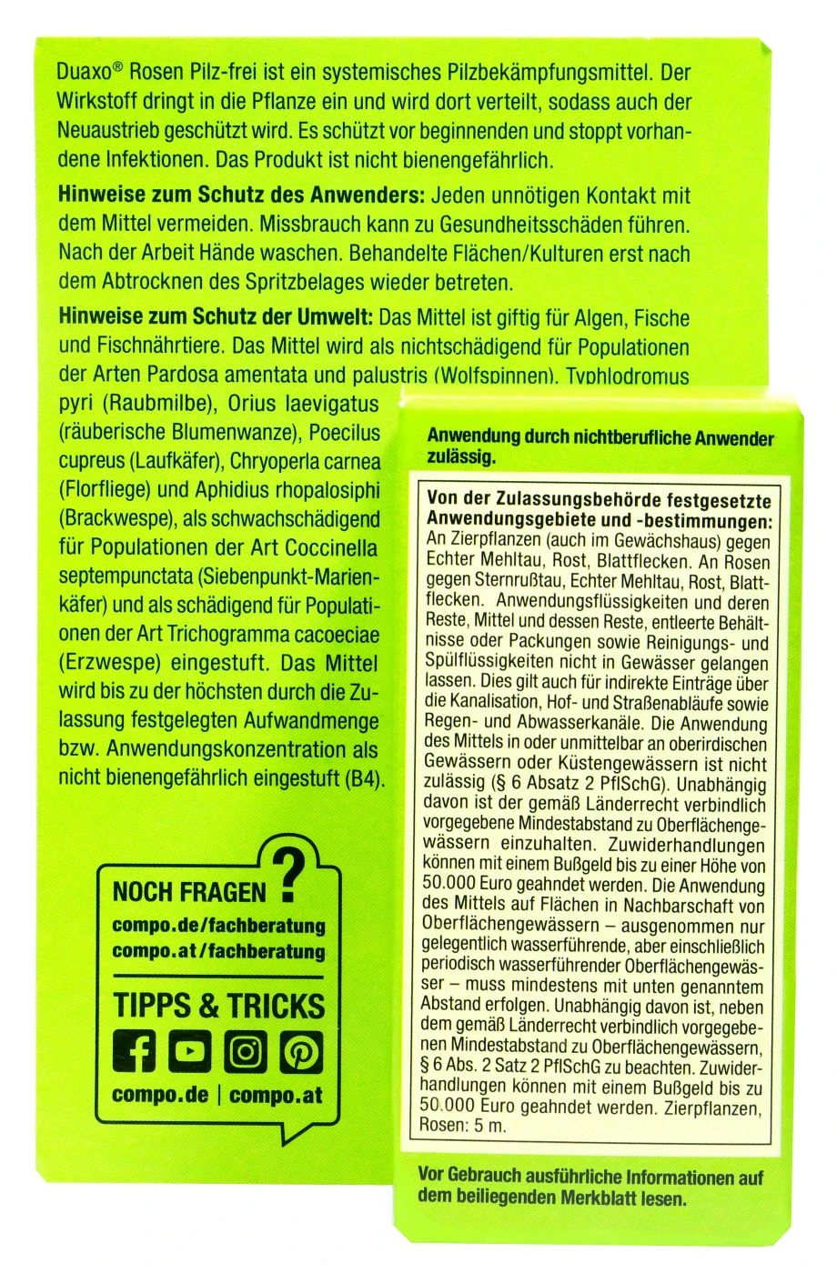 Compo Duaxo Rosen Pilz-frei Für Alle Zierpflanzen - 10 Ml – Bild 2