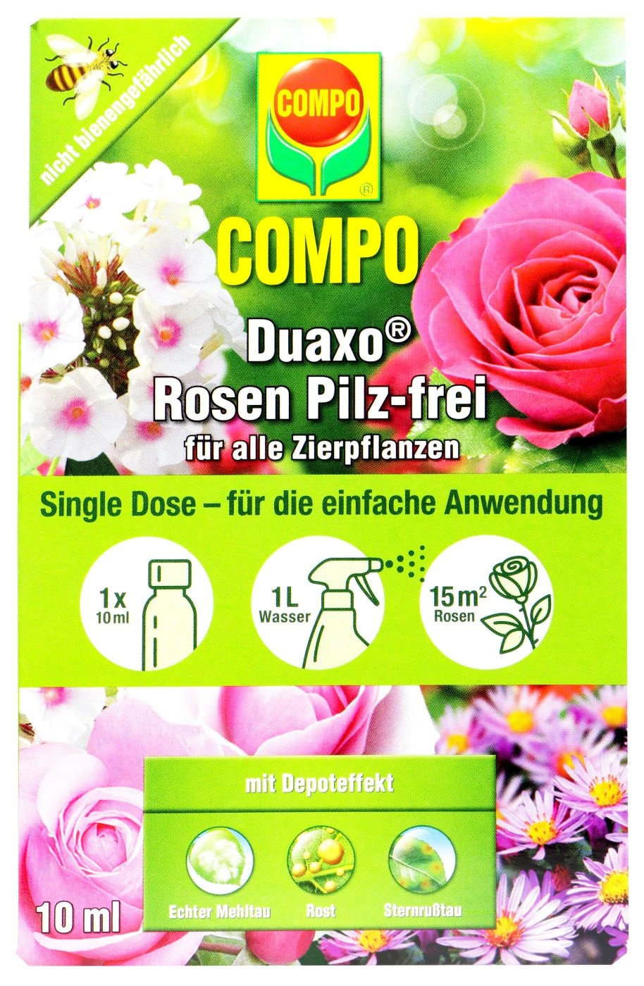 Compo Duaxo Rosen Pilz-frei Für Alle Zierpflanzen - 10 Ml