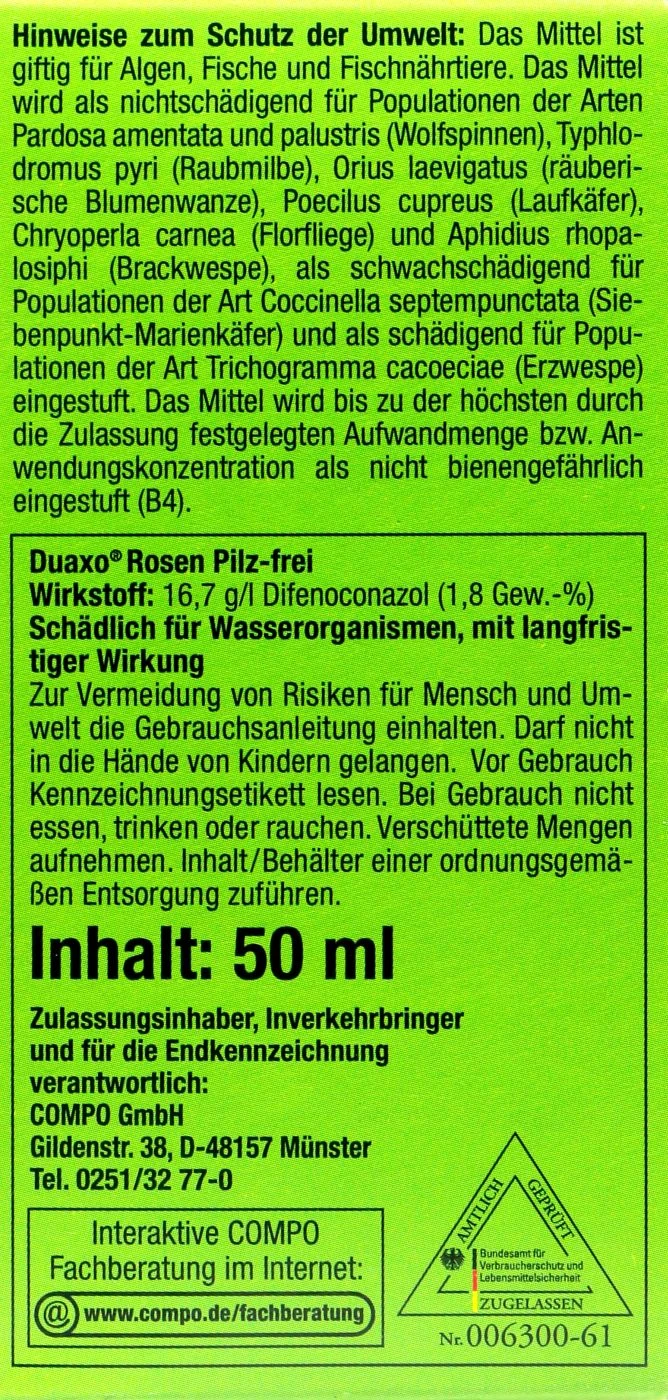 Compo Duaxo Rosen-Pilz-frei - 50 Ml – Bild 3