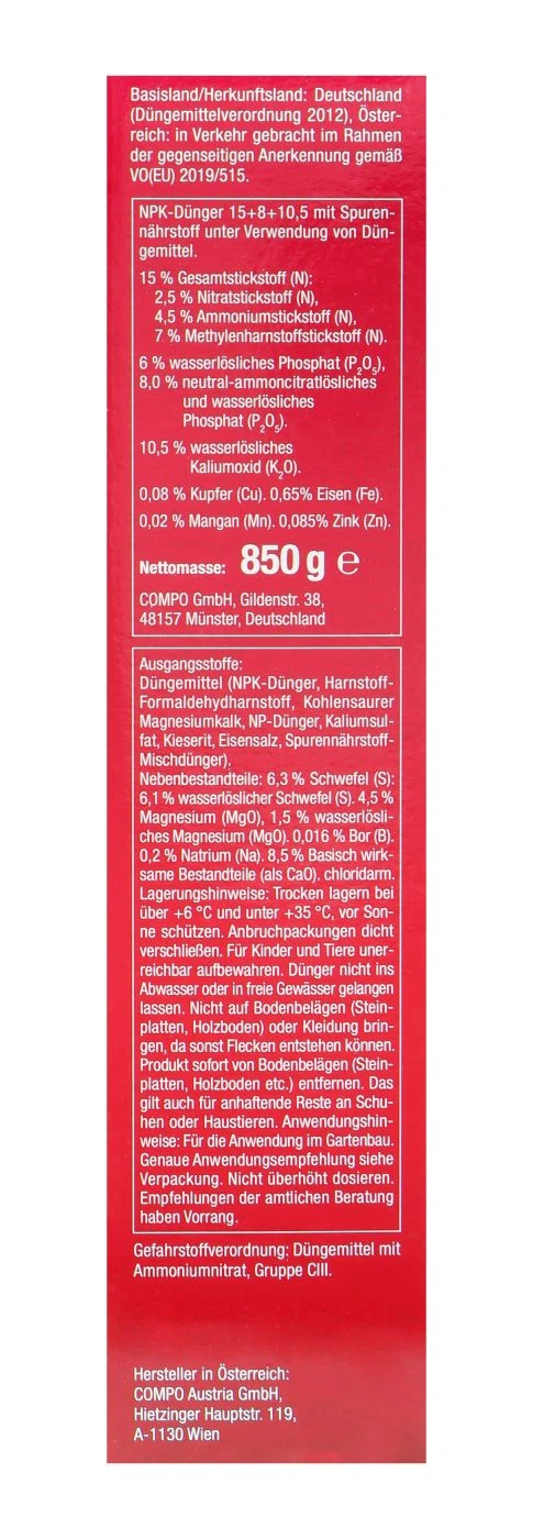 Compo Rosen Langzeit-Dünger - 0,85 Kg – Bild 4