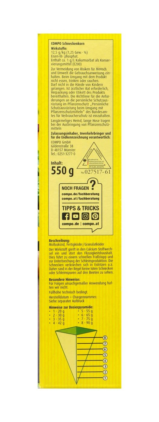 Compo Schneckenkorn - 0,55 Kg – Bild 3