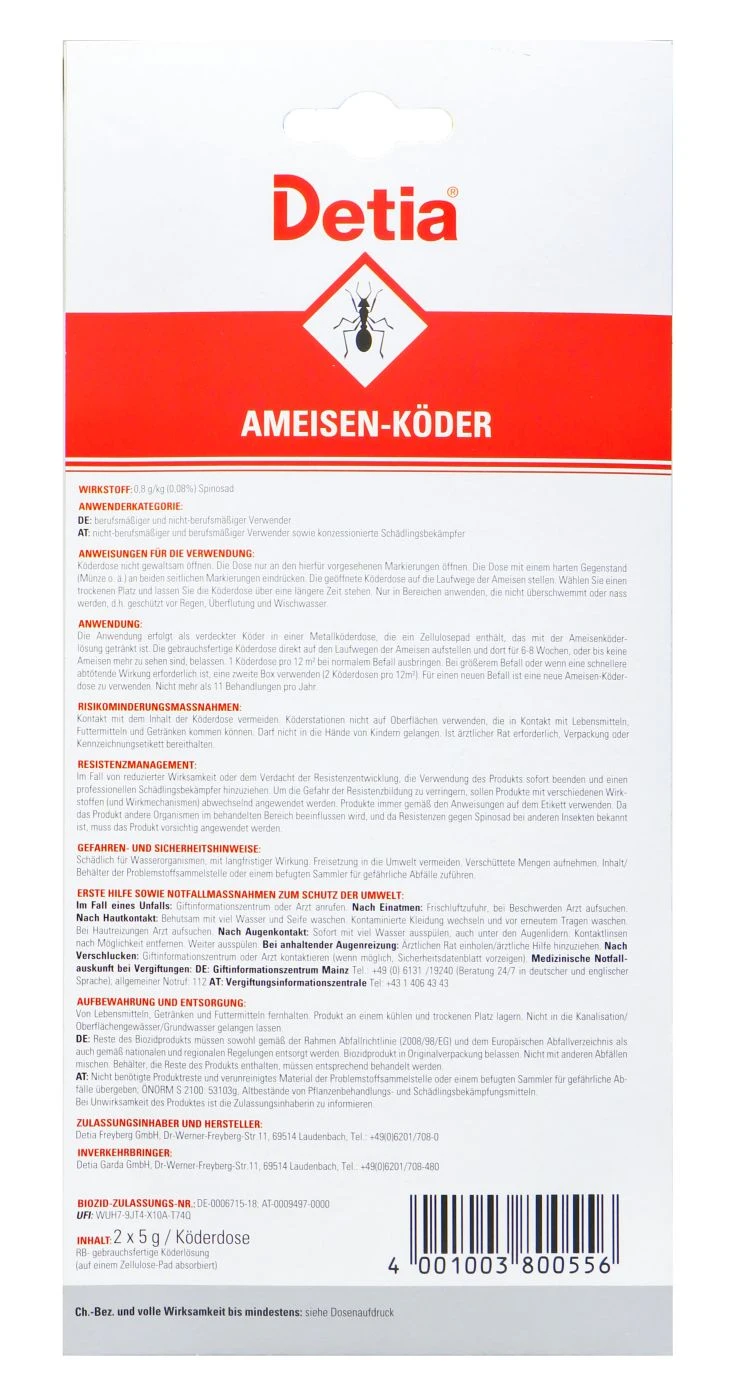 Detia Ameisen-Köderdose - 2 Stück – Bild 2