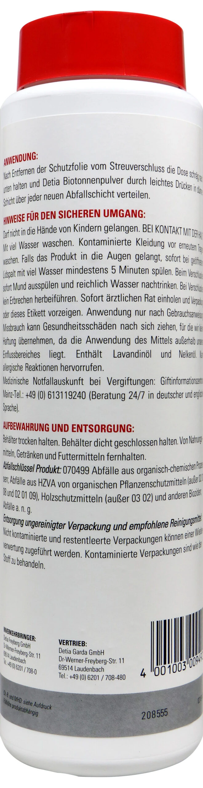 Detia Biotonnen-Pulver - 0,5 Kg – Bild 2