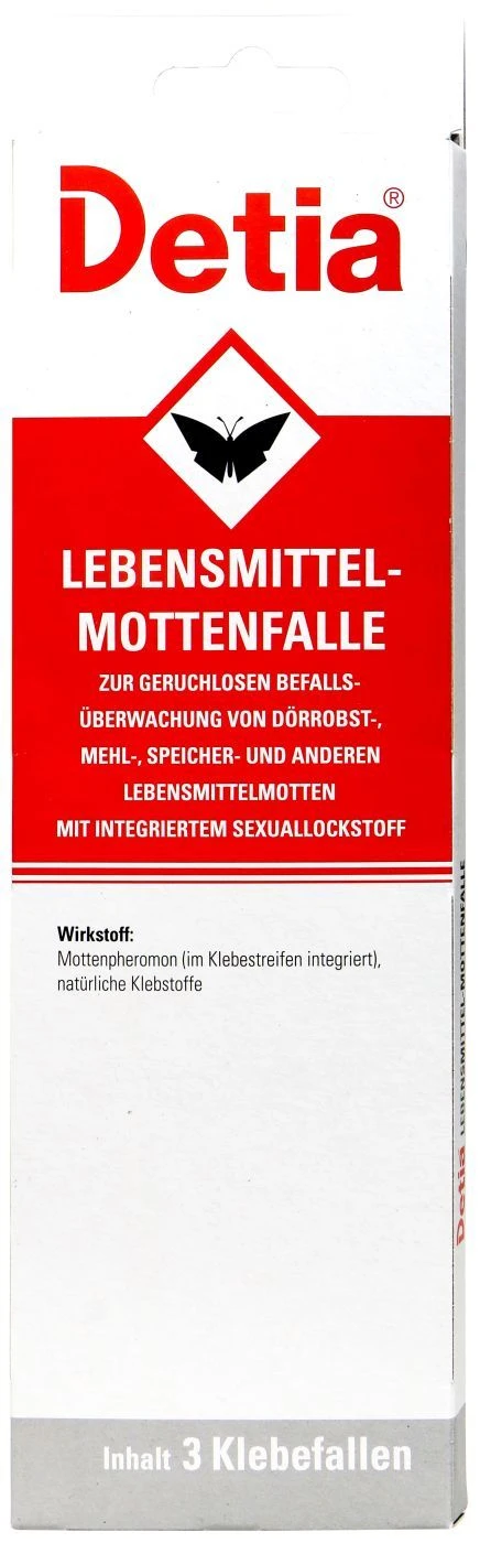 Detia Lebensmittel Mottenfalle - 3 Stück