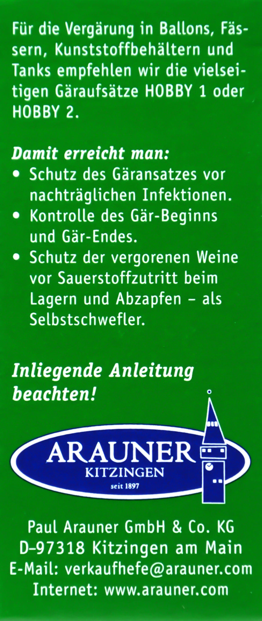 Kitzinger Hefe Portwein - 20 Ml – Bild 2