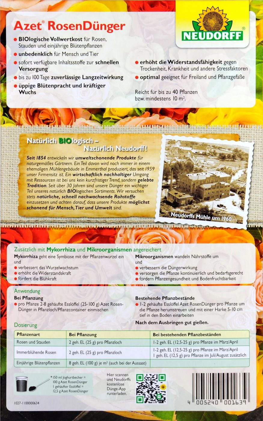 Neudorff Azet Rosen-Dünger - 1 Kg – Bild 4