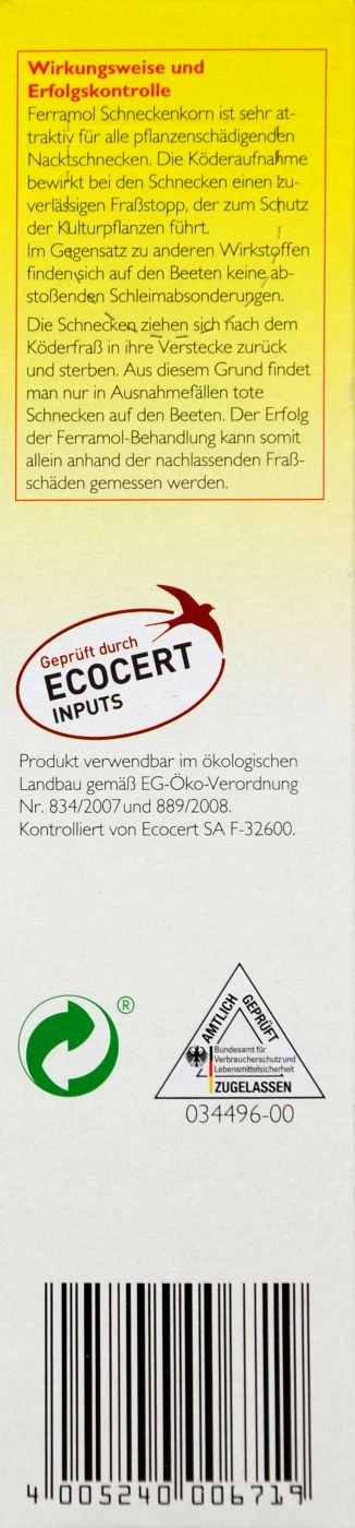 Neudorff Ferramol Schneckenkorn - 500 G – Bild 2