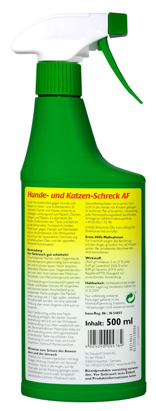 Neudorff Hunde- Und Katzenschreck AF - 500 Ml – Bild 2