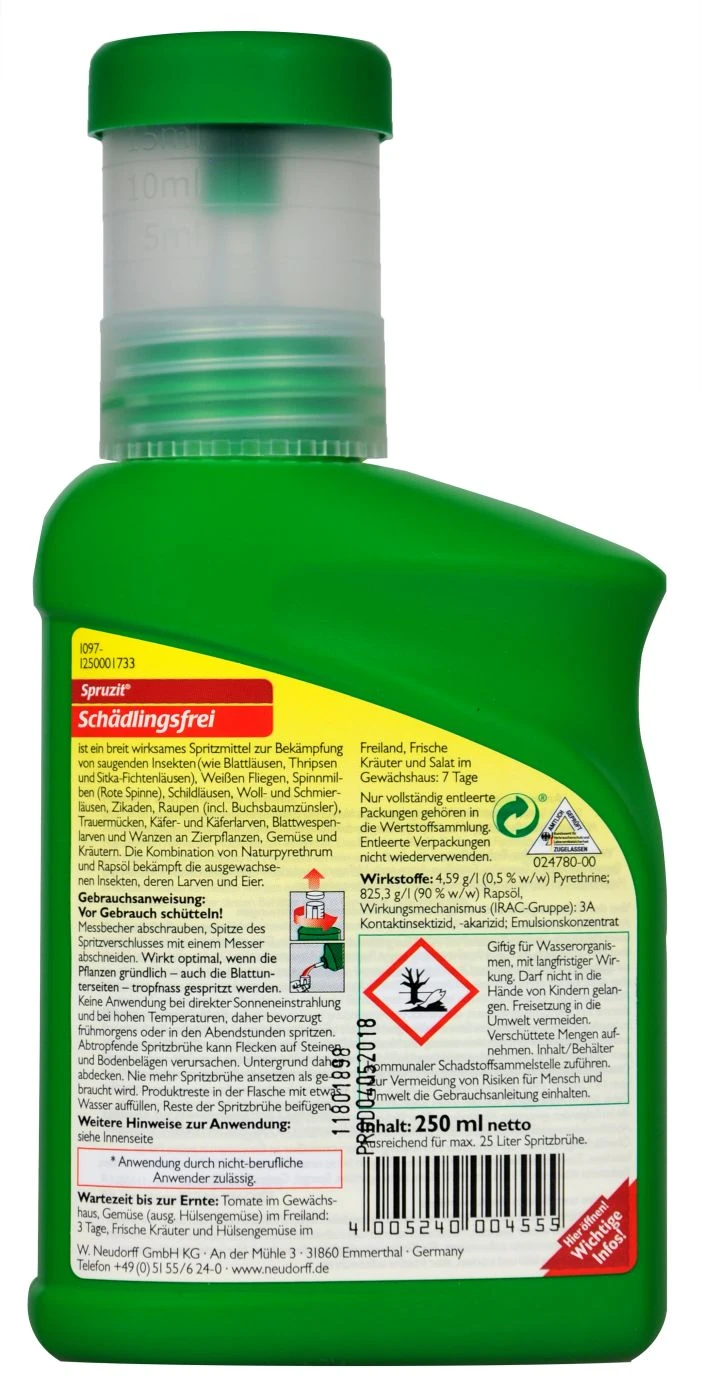 Neudorff Spruzit Schädlingsfrei - 250 Ml – Bild 2
