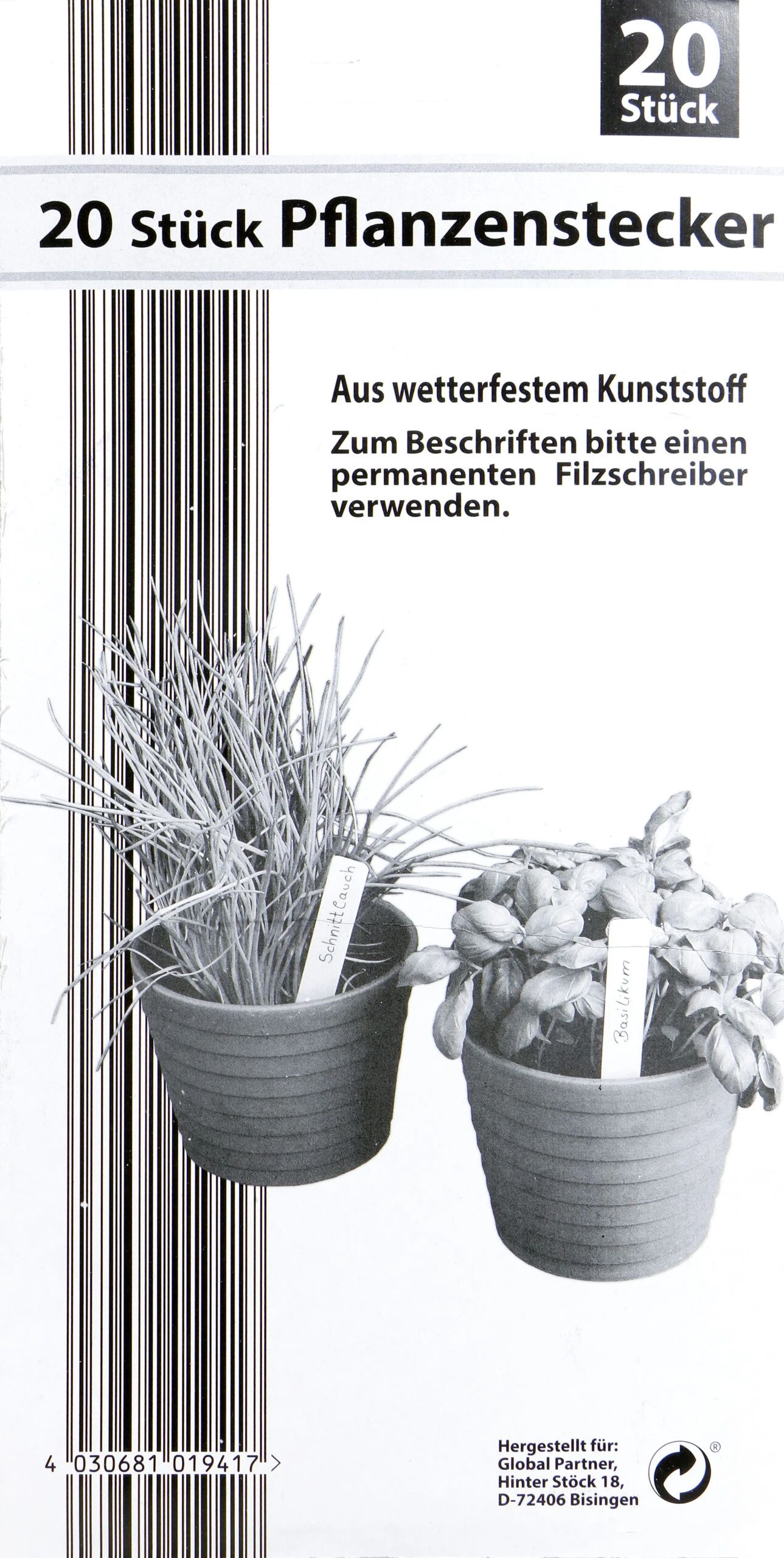 Pflanzenstecker - 20 Stück – Bild 2