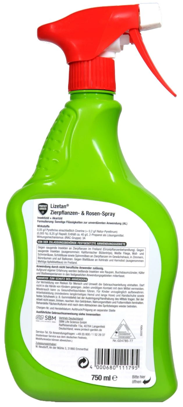 Protect Garden Lizetan Zierpflanzen- & Rosenspray - 750 Ml – Bild 2
