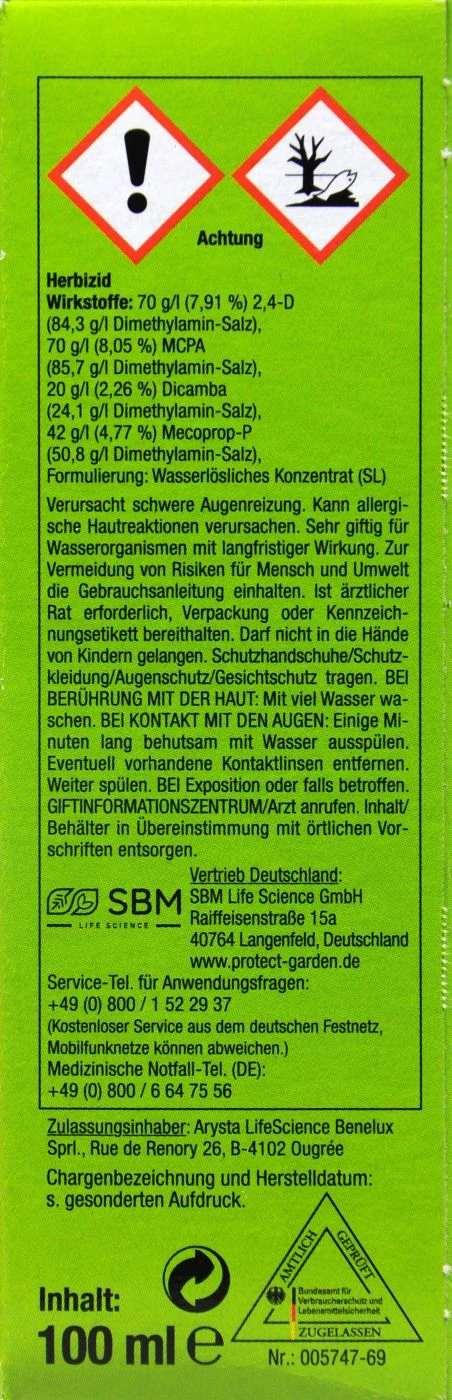 Protect Garden Loredo Quattro Univ.Rasenunkrautfrei - 100 Ml – Bild 4