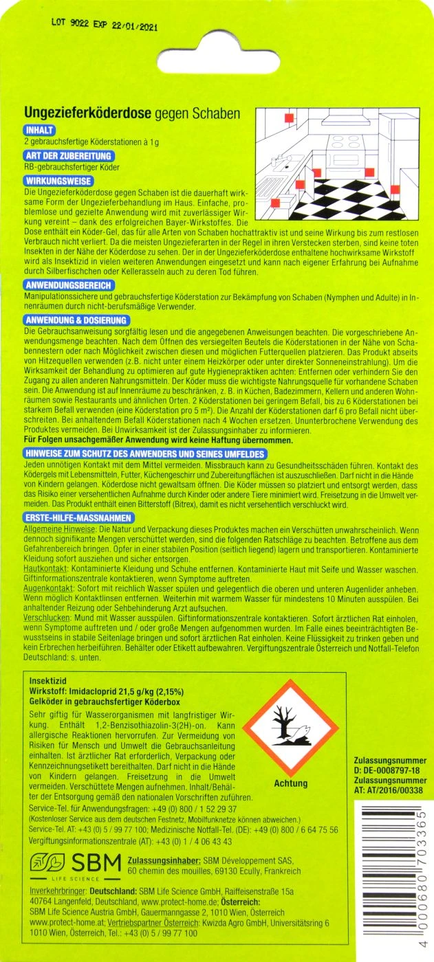 Protect Home FormineX Ungeziefer Köderdose - 2 Stück – Bild 2