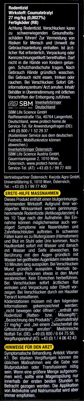 Protect Home Ratten Getreideköder - 0,4 Kg – Bild 3