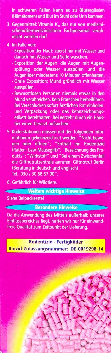 Delicia Ratron Granulat Power-Packs - 0,4 Kg – Bild 3