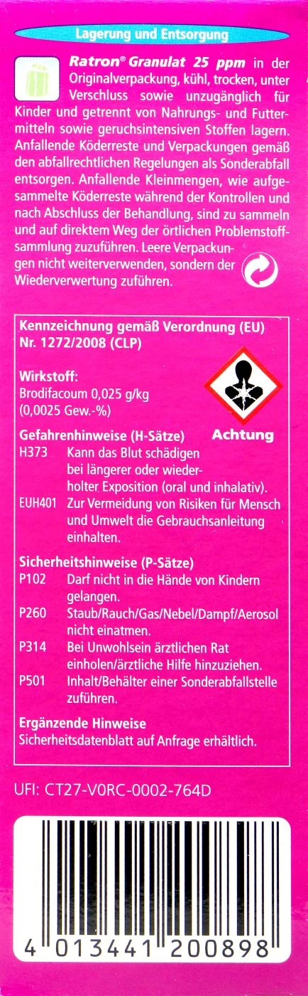 Delicia Ratron Granulat Power-Packs - 0,4 Kg – Bild 2