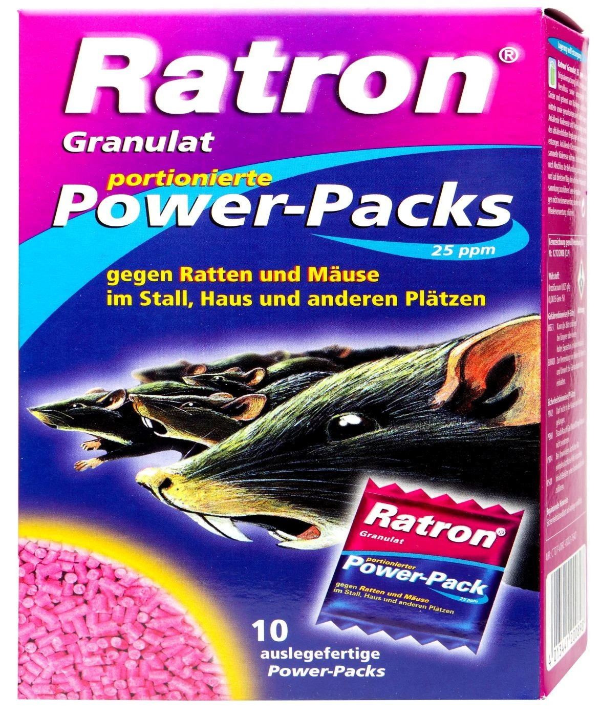 Delicia Ratron Granulat Power-Packs - 0,4 Kg