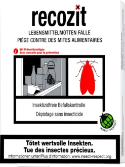 Recozit Lebensmittelmotten Falle - 2 Stück
