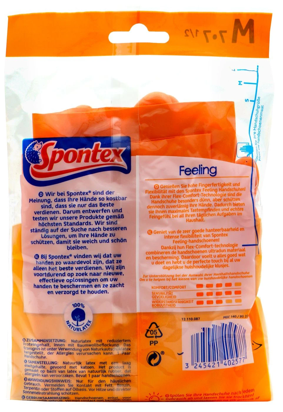 Gummihandschuh Spontex Feeling M – Bild 2