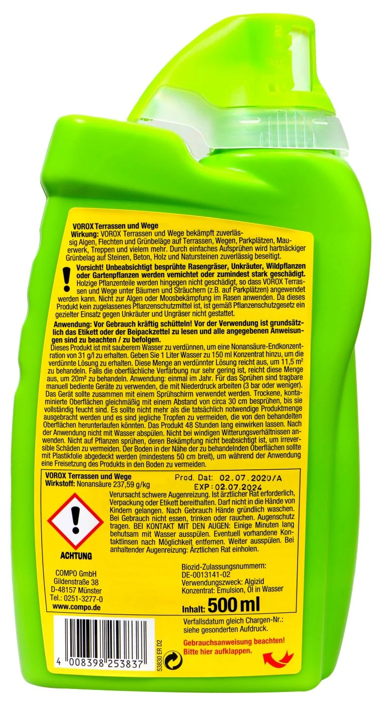 Vorox Terrassen Und Wege - 0,5 L – Bild 2